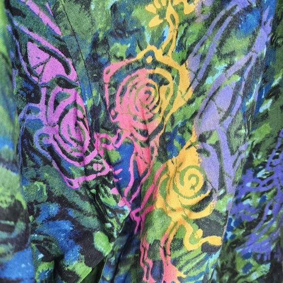 Vintage Anxious Men's Multicolor Frog Graphic Shirt NWT - Picture 11 of 16